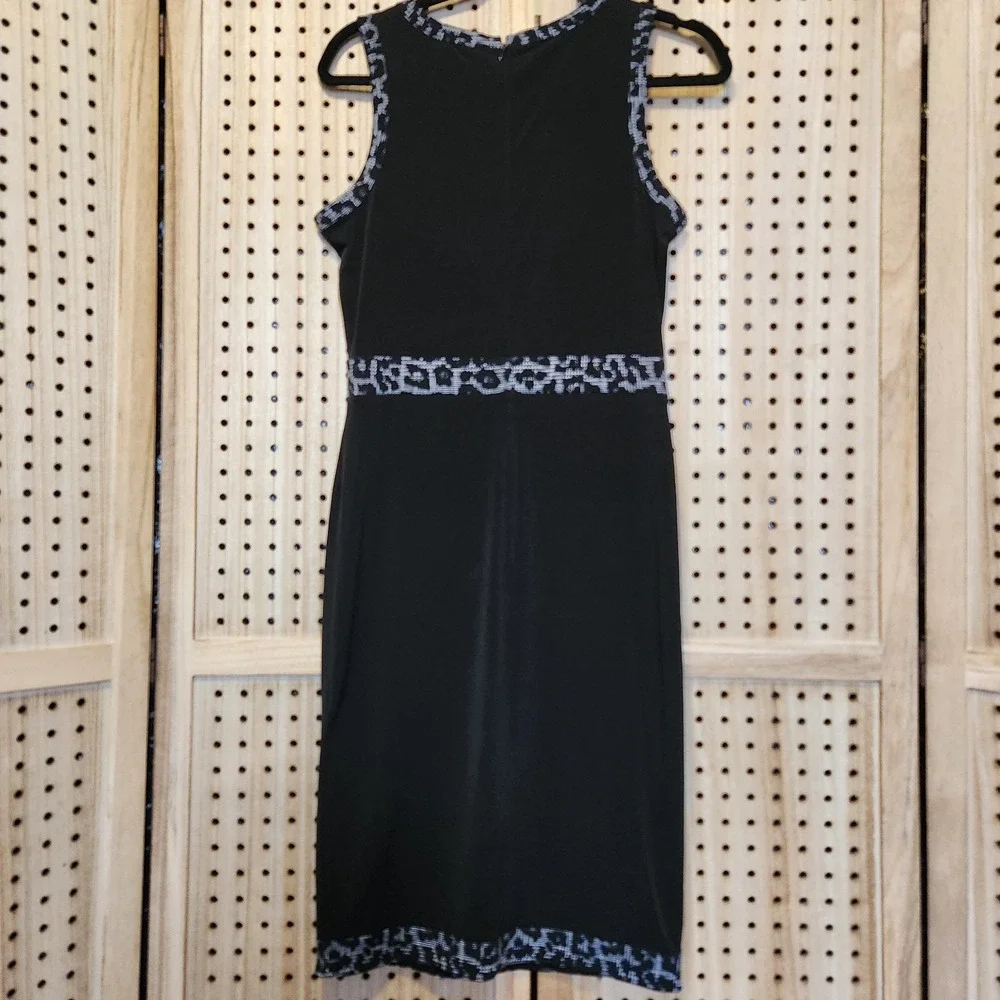 MICHAEL Michael Kors Sleeveless Dress Size Small Black Cheetah‎ Gray Business